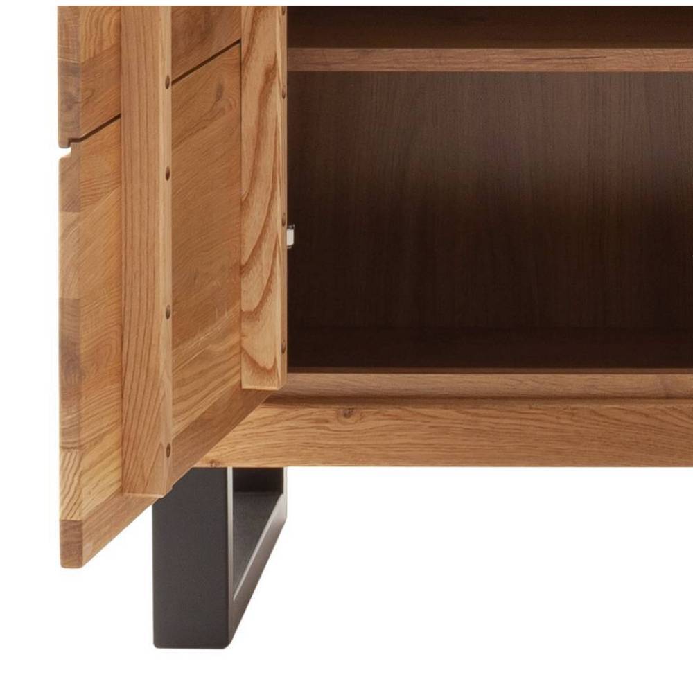 Highboard mit Glas in Wildeiche - Scarlett