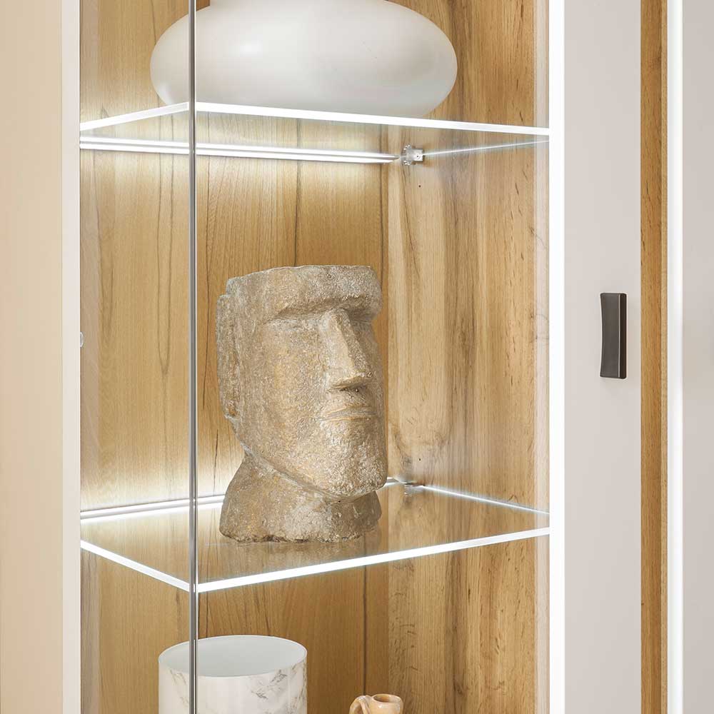 Wohnzimmervitrine mit LED Beleuchtung - Racelyn
