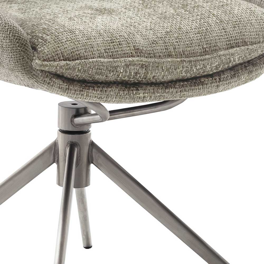 Strukturstoff Stuhl mit Drehgestell - Fridamo (2er Set)