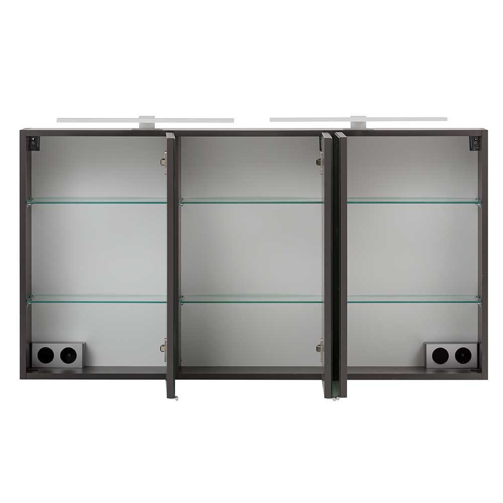 120x68x20 Spiegelschrank mit 3 Türen - Agiruan
