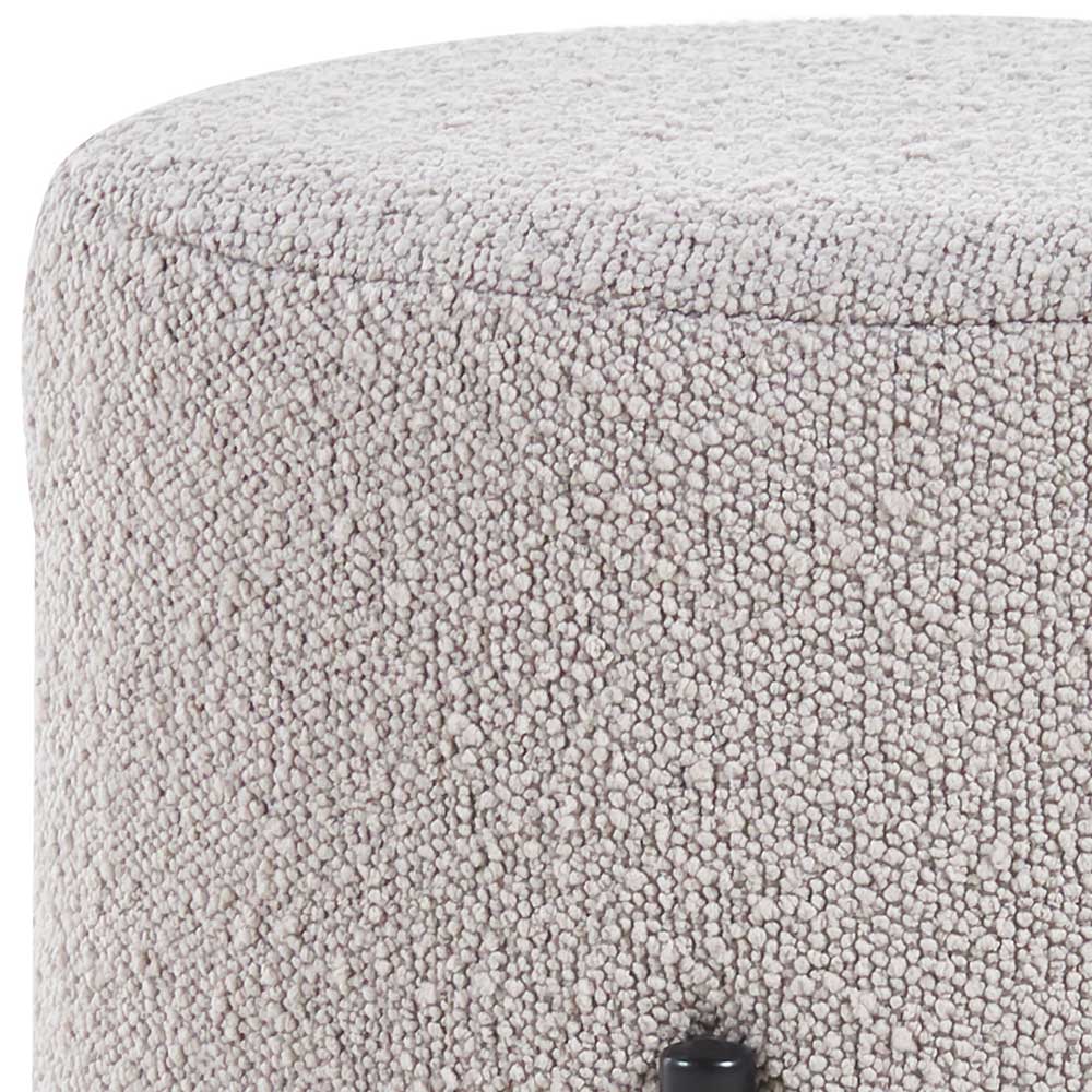 Polsterhocker in Taupe Boucle - Mucurapo