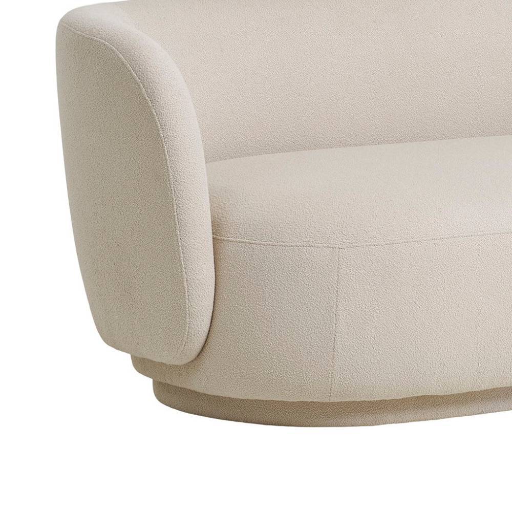 Design-Sofa in Beige Boucle - Montao