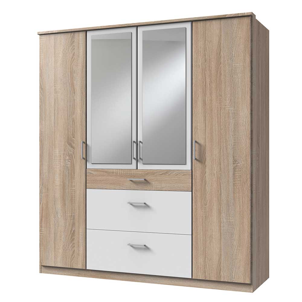 Kombi-Schlafzimmerschrank mit drei Schubladen - Coros