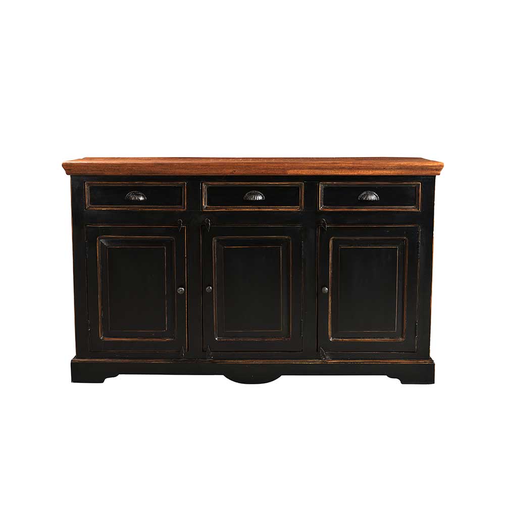 Wohnzimmer Sideboard Sentiments in Schwarz