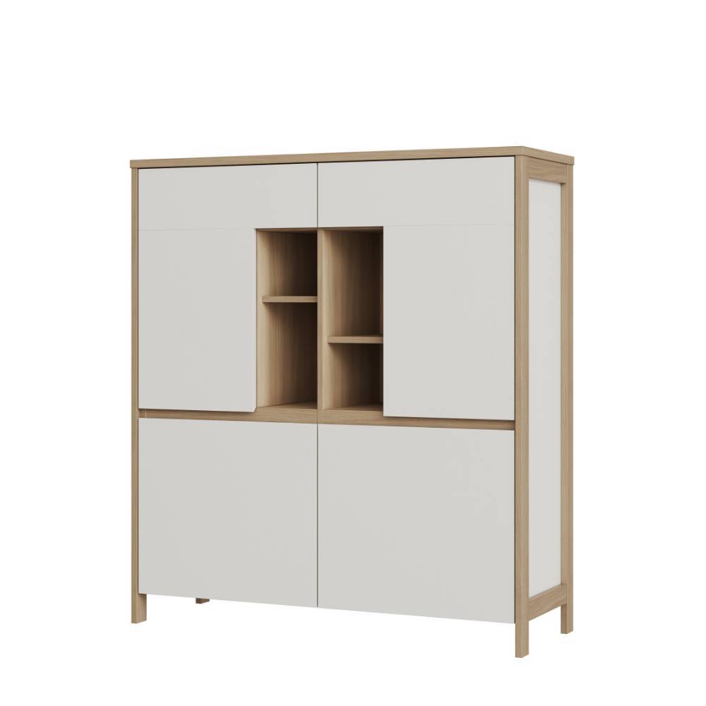 Highboard und TV-Board und Wandboard Set - Ovidio (dreiteilig)