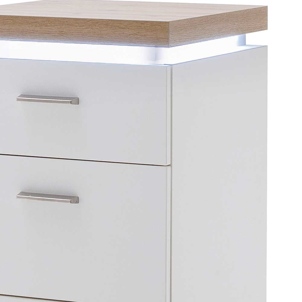 42x98x44 Wohnzimmer Hochkommode mit LED - Nusenia