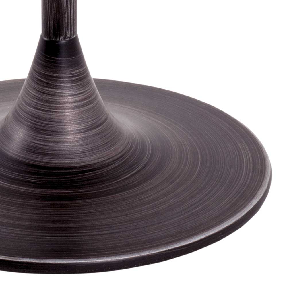 45x47x45 Achteckiger Metalltisch in Schwarz - Tomi
