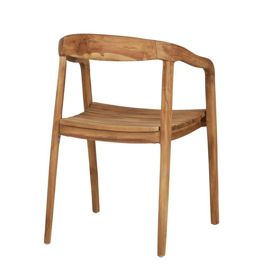 Design Holzstuhl für Drinnen und Draußen - Pezzu