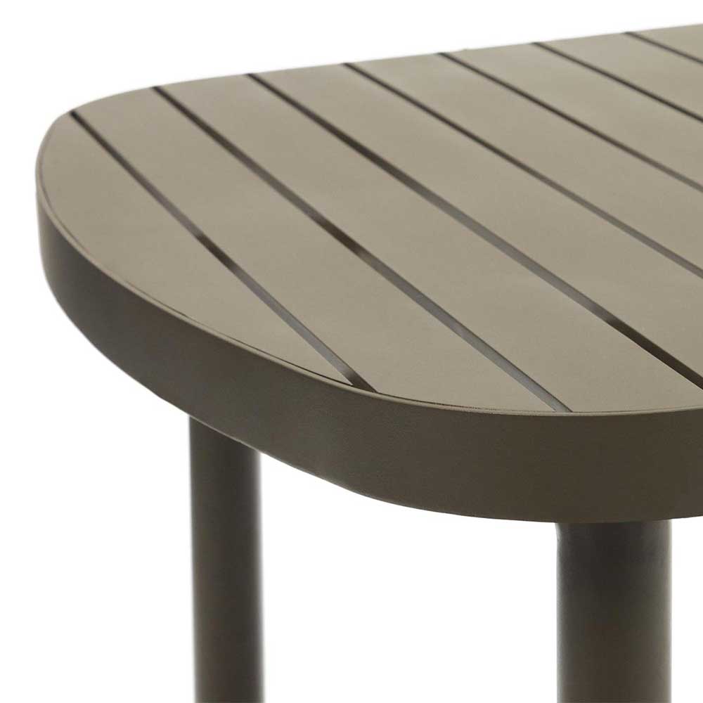 Ovaler Gartentisch aus Aluminium - Ocna