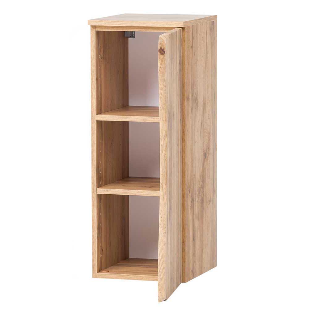 Holz Nachbildung Badmöbel mit Baumkante - Tofias (fünfteilig)
