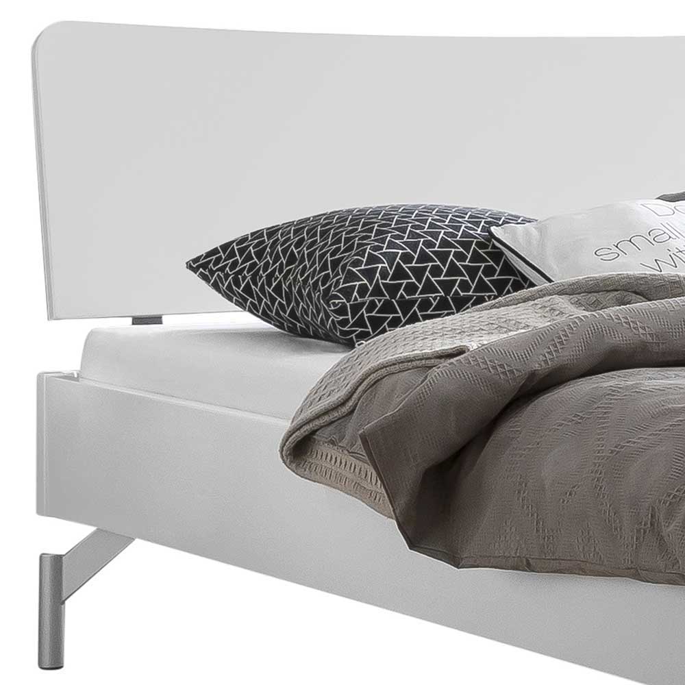 Weißes Designbett aus MDF - Jason