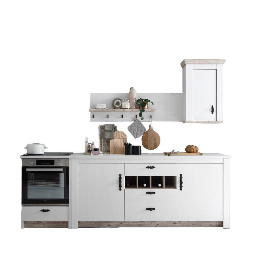 Landhaus Küchenzeile Set - Nedita (vierteilig)