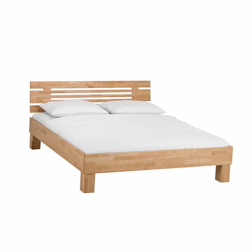 Modernes Buche Holzbett Pinatory mit Kopfteil