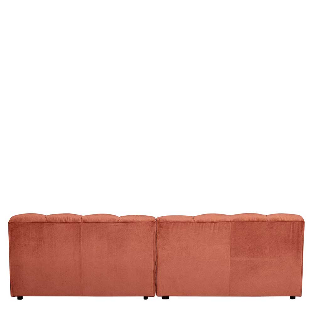 Designsofa in Apricot Samt - Lewis