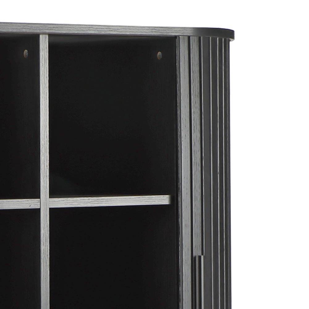 Ovales Schiebetüren-Highboard im Retro Design - Lurymav