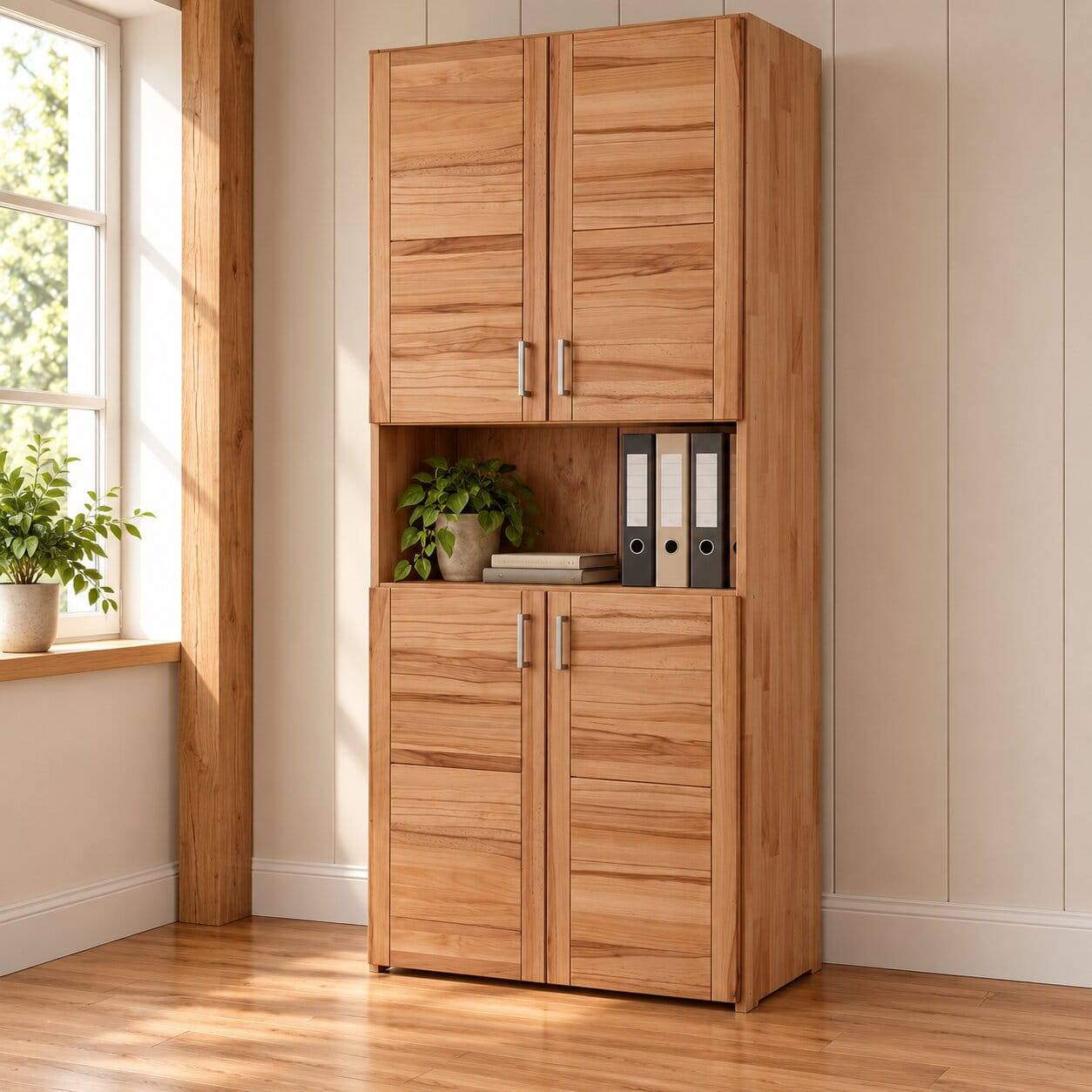 Office Schrank aus Buche und Kernbuche - Naxos