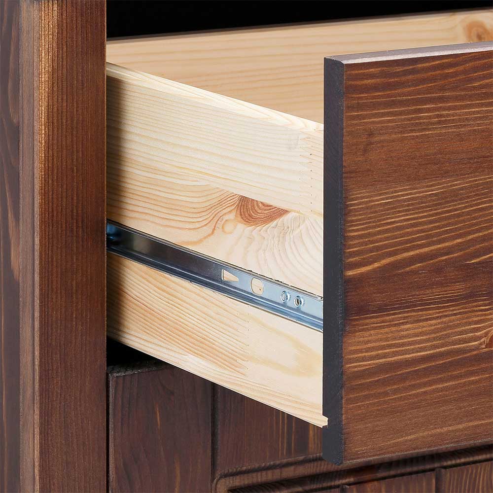 3-türige Holzkommode mit 3 Schubladen - Luvin