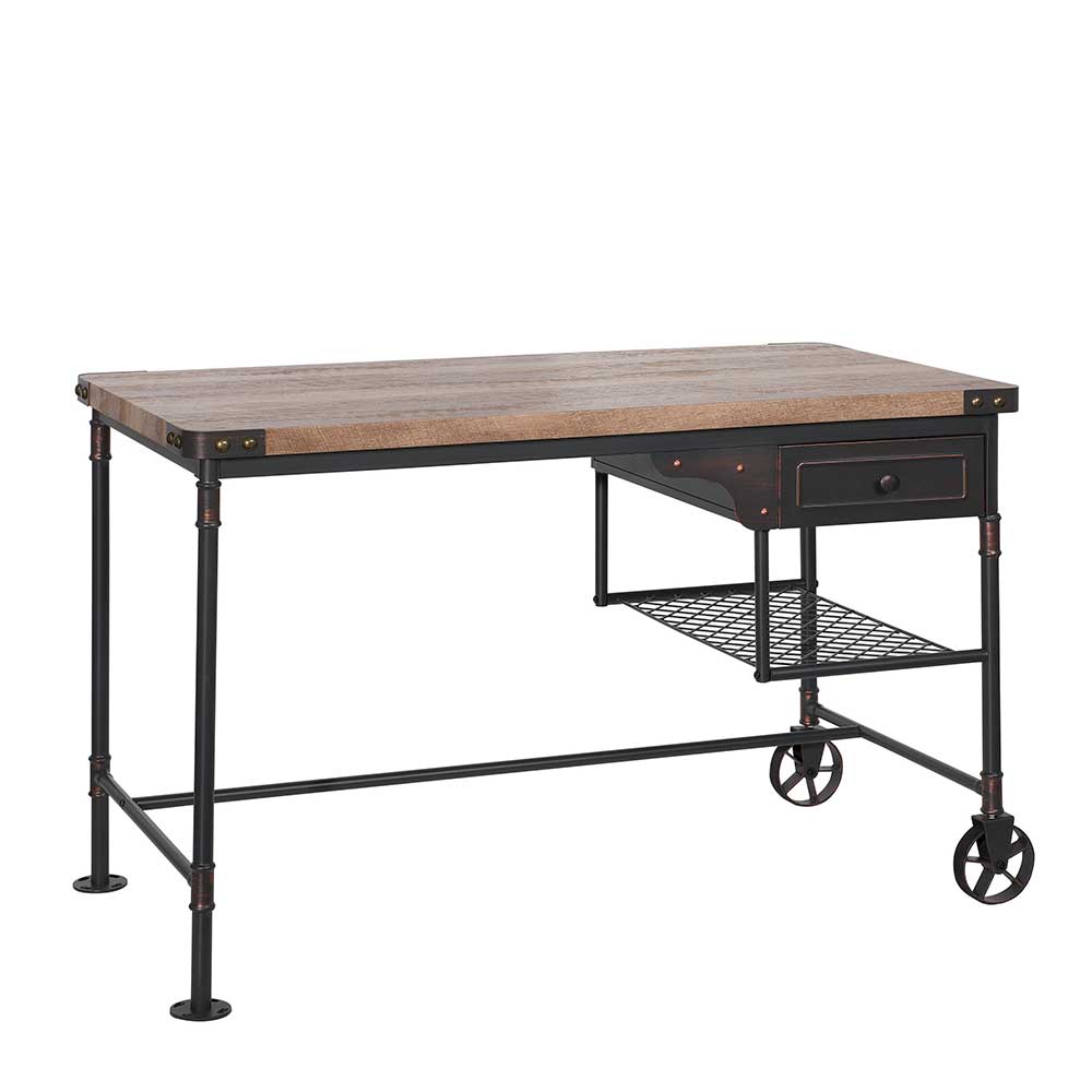 122x63 Factory Schreibtisch aus Metall - Nenvia