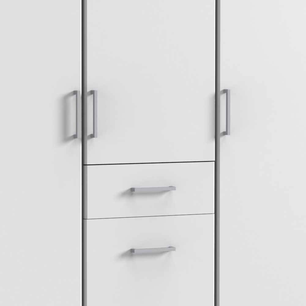 Schlafzimmer Schrank in Weiß - 135x199x58 cm - Cador