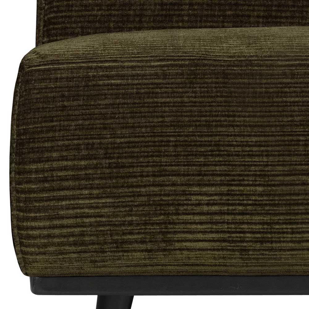 Breitcord Sofaelement in Dunkelgrün - Vatila