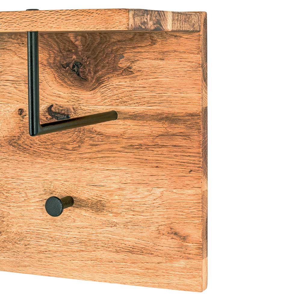 Eiche Hängegarderobe mit Hutboden - Cadama
