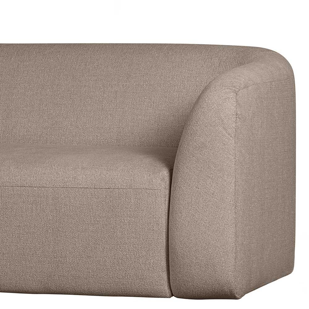 Skandi Wohnzimmercouch in Hellbraun - Blooming