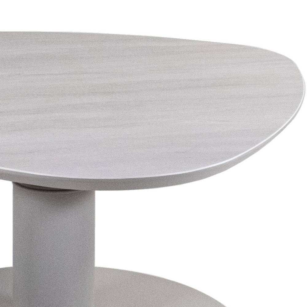 Design-Sofatisch in Hellgrau - Gedda