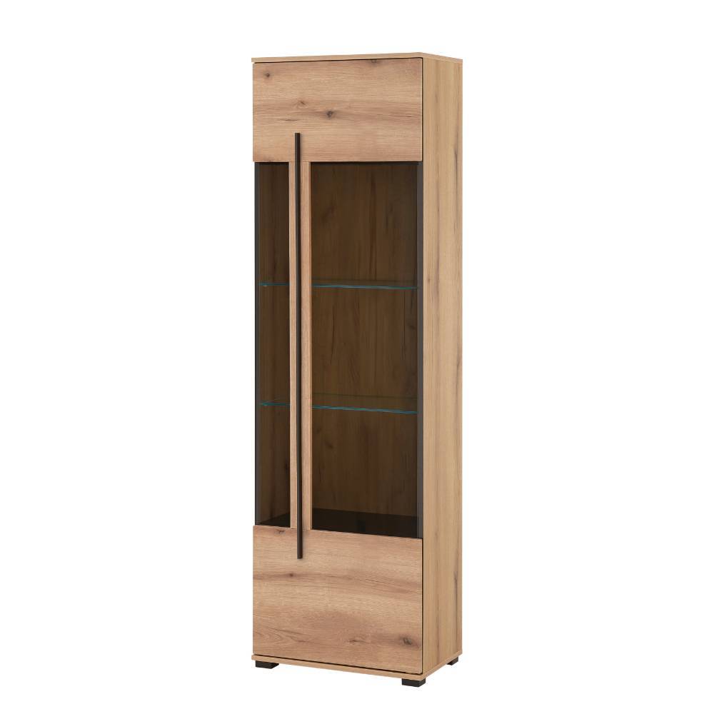 Wohnzimmer Anbauwand in Eiche - Brocus (dreiteilig)
