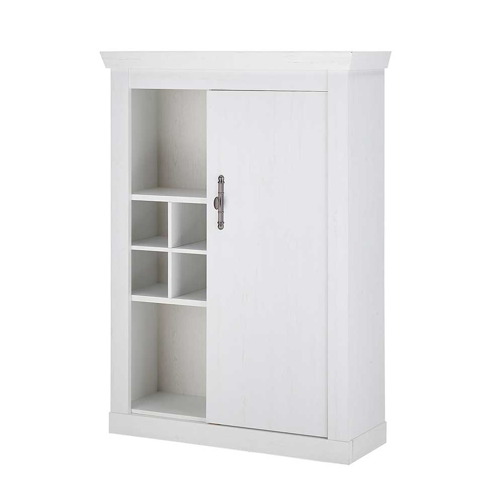 Highboard in weißer Holzoptik Pinie - Liancos