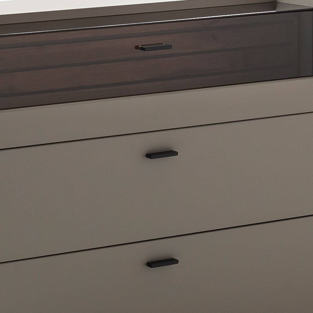 Sideboard in Grau mit Wildeiche - Teorina