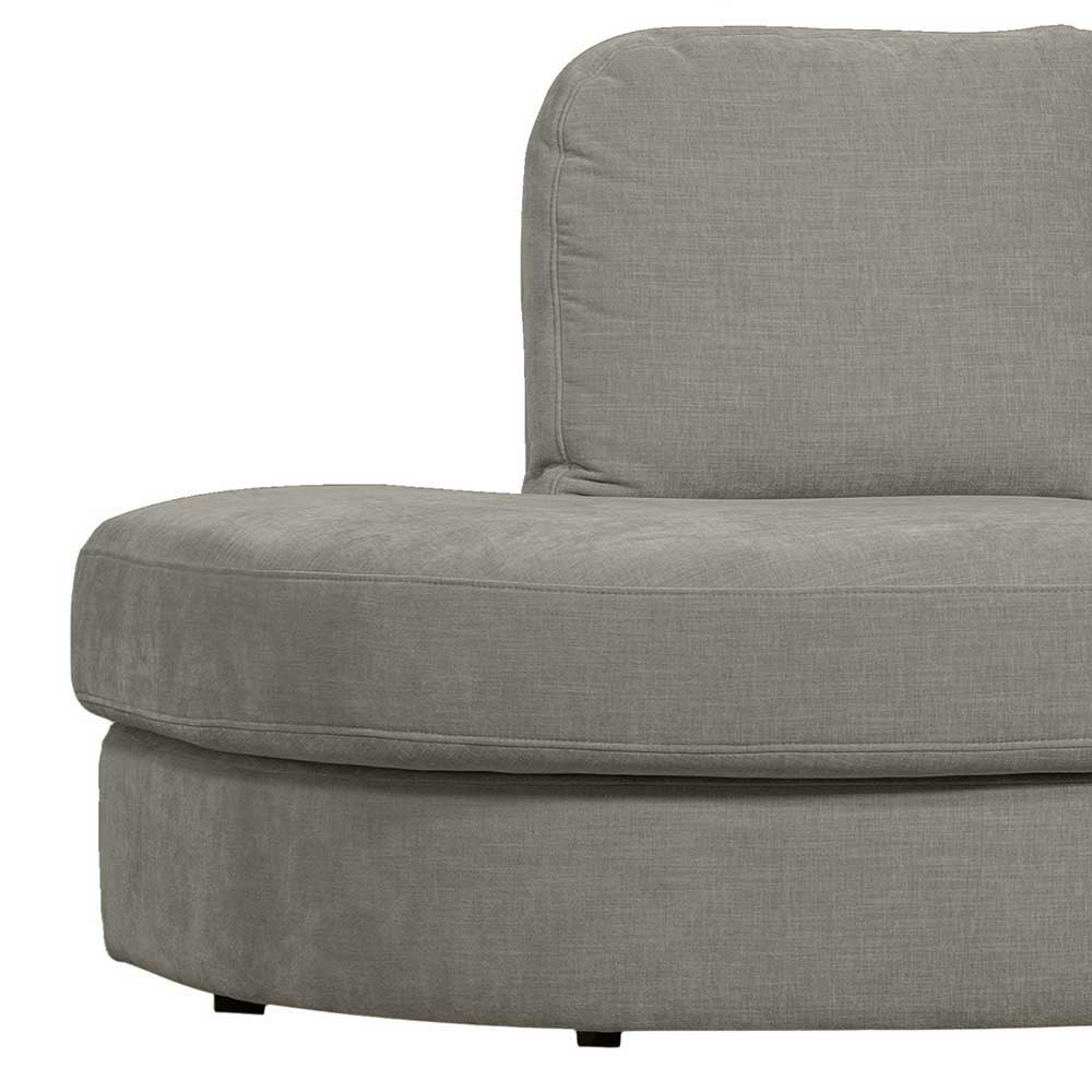 Graues Stoffsofa mit Armlehne rechts - Gregg