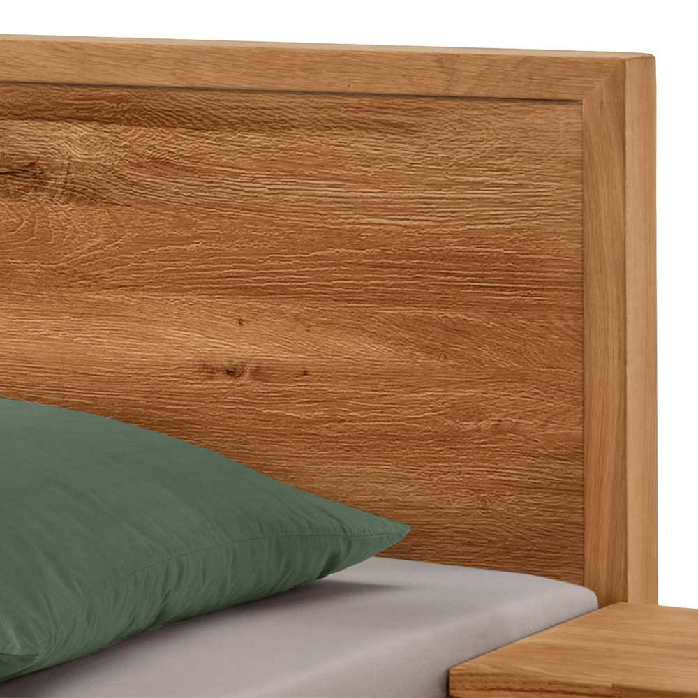 Wildeiche Designerbett massiv - Martinez