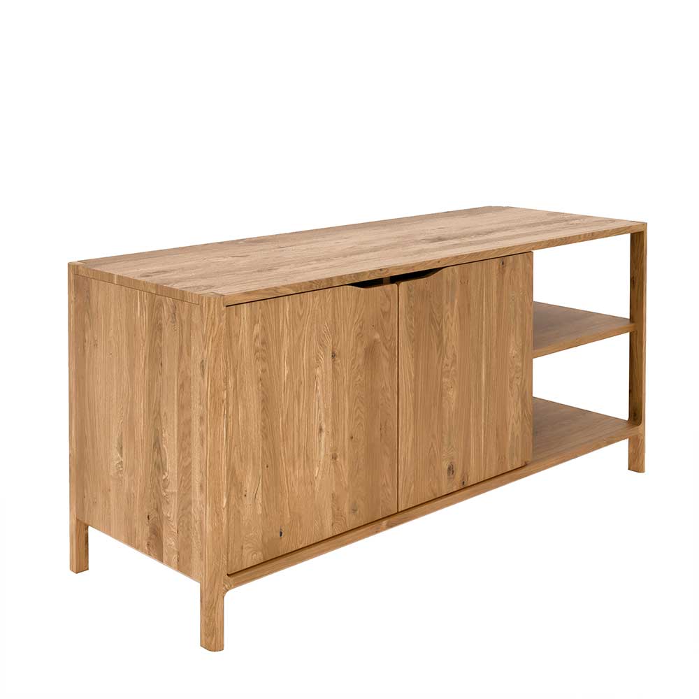 140 cm Kommode mit Türen und Fächern - Laida