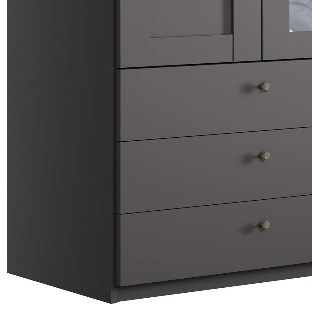 Schlafzimmer Kleiderschrank in Dunkelgrau - Mataram