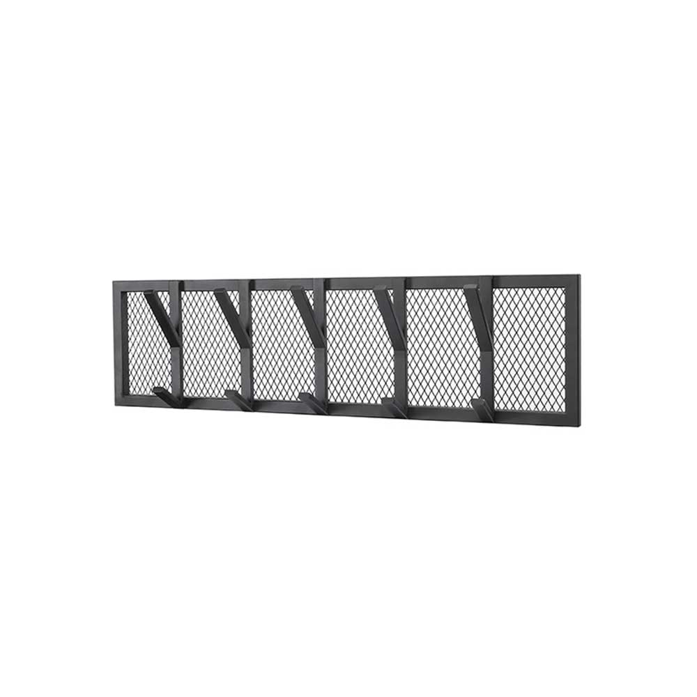 80x22x9 Industrial Hängegarderobe in Schwarz - Reggio