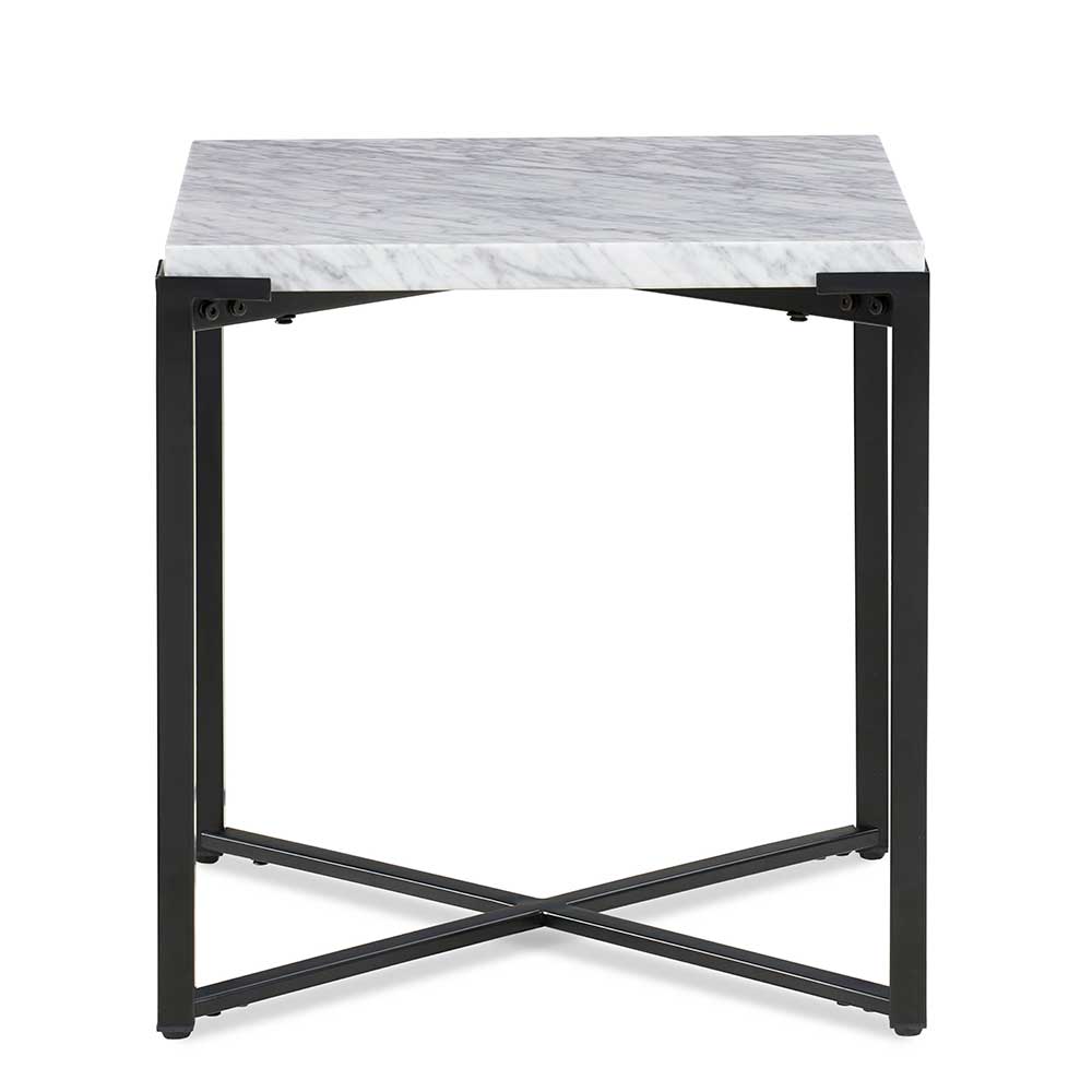 Moderner Marmor Beistelltisch 56x51x51 cm - Bojan