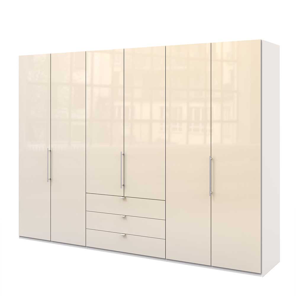 Schlafzimmerschrank mit Gleittüren in Creme - Zidarie