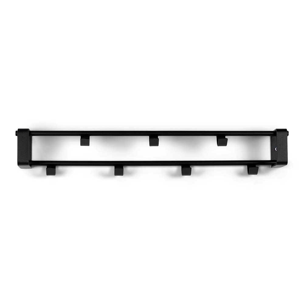 Schwarze Kompakt-Garderobe mit 7 Haken - Satroni