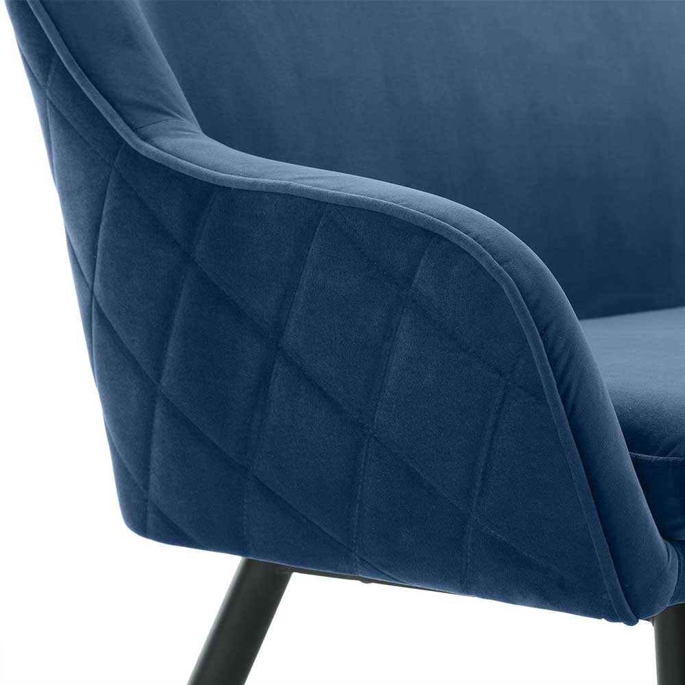 Küchenbank in Blau mit Schwarz - Zarcon