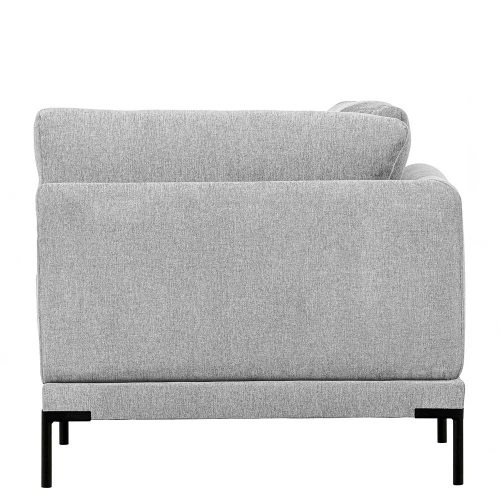 Modulares Ecksofa Element in Hellgrau von hinten – Horedion