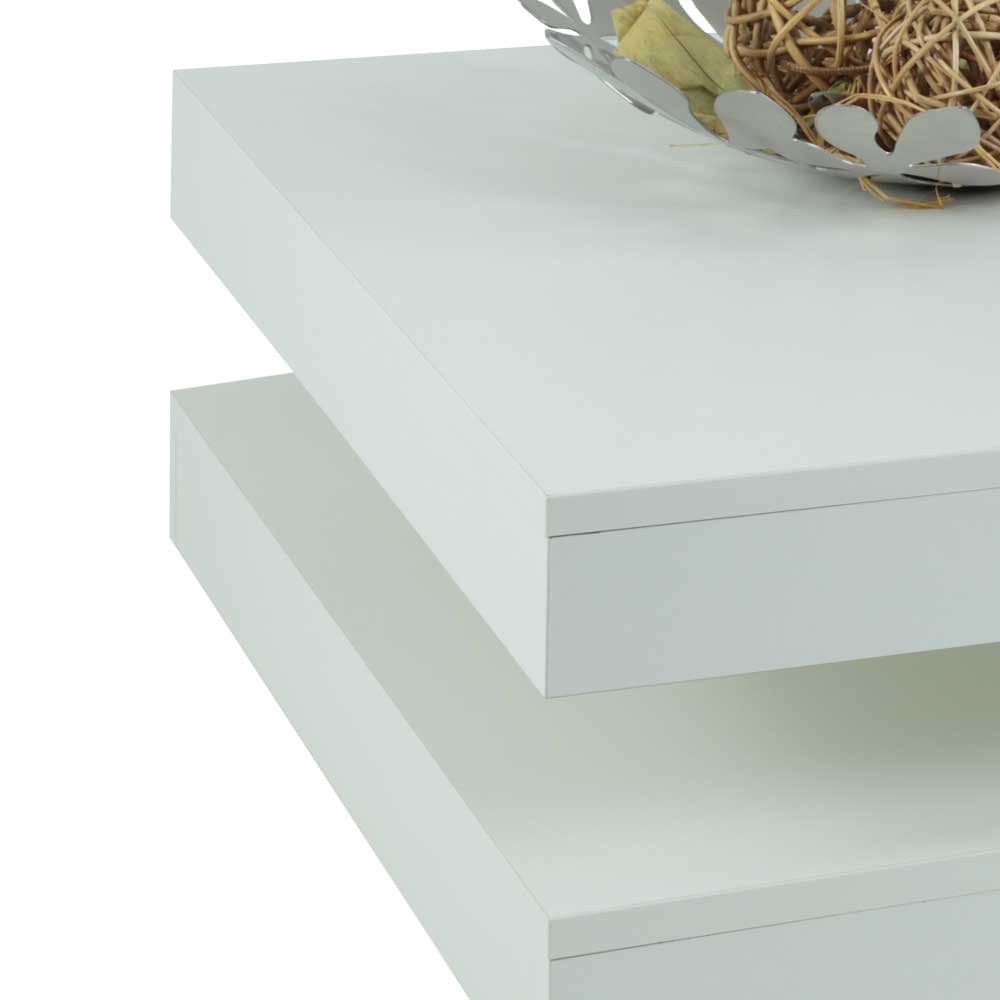 78x78cm Couchtisch mit drehbarer Platte - Venisago