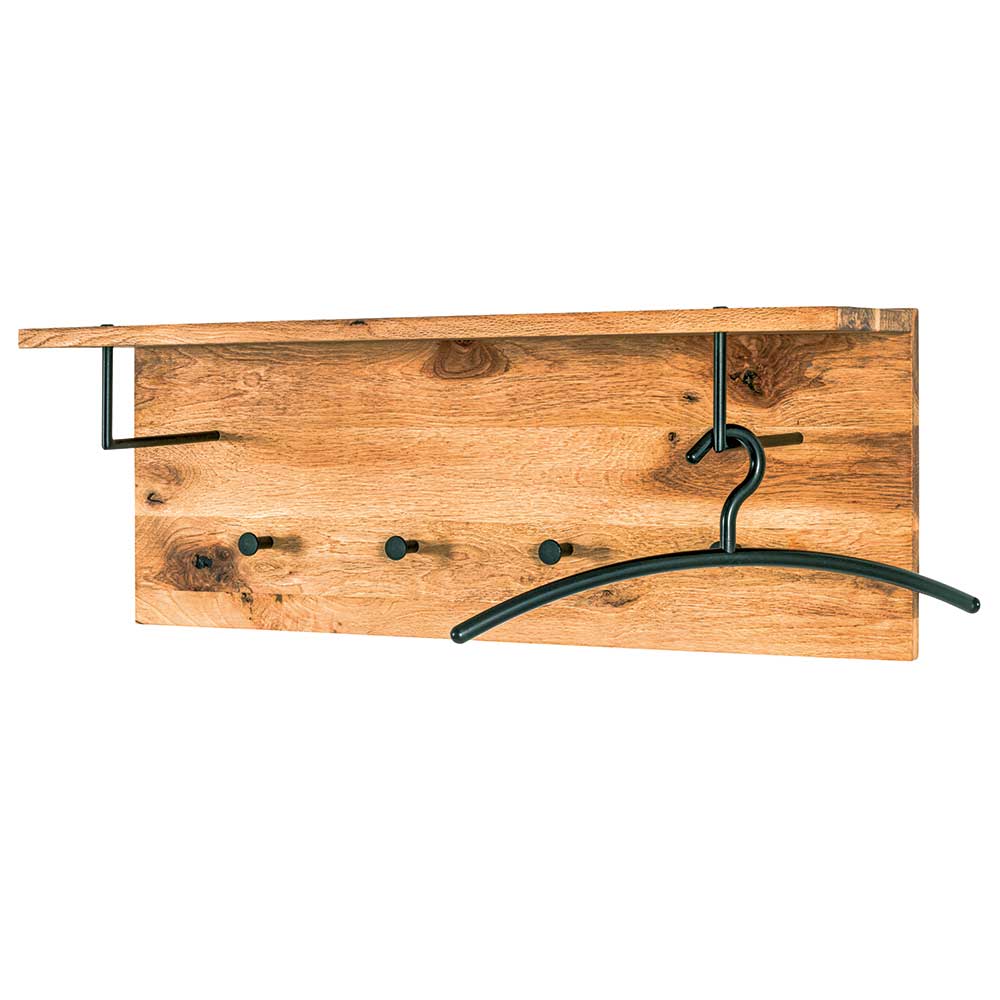 Eiche Hängegarderobe mit Hutboden - Cadama