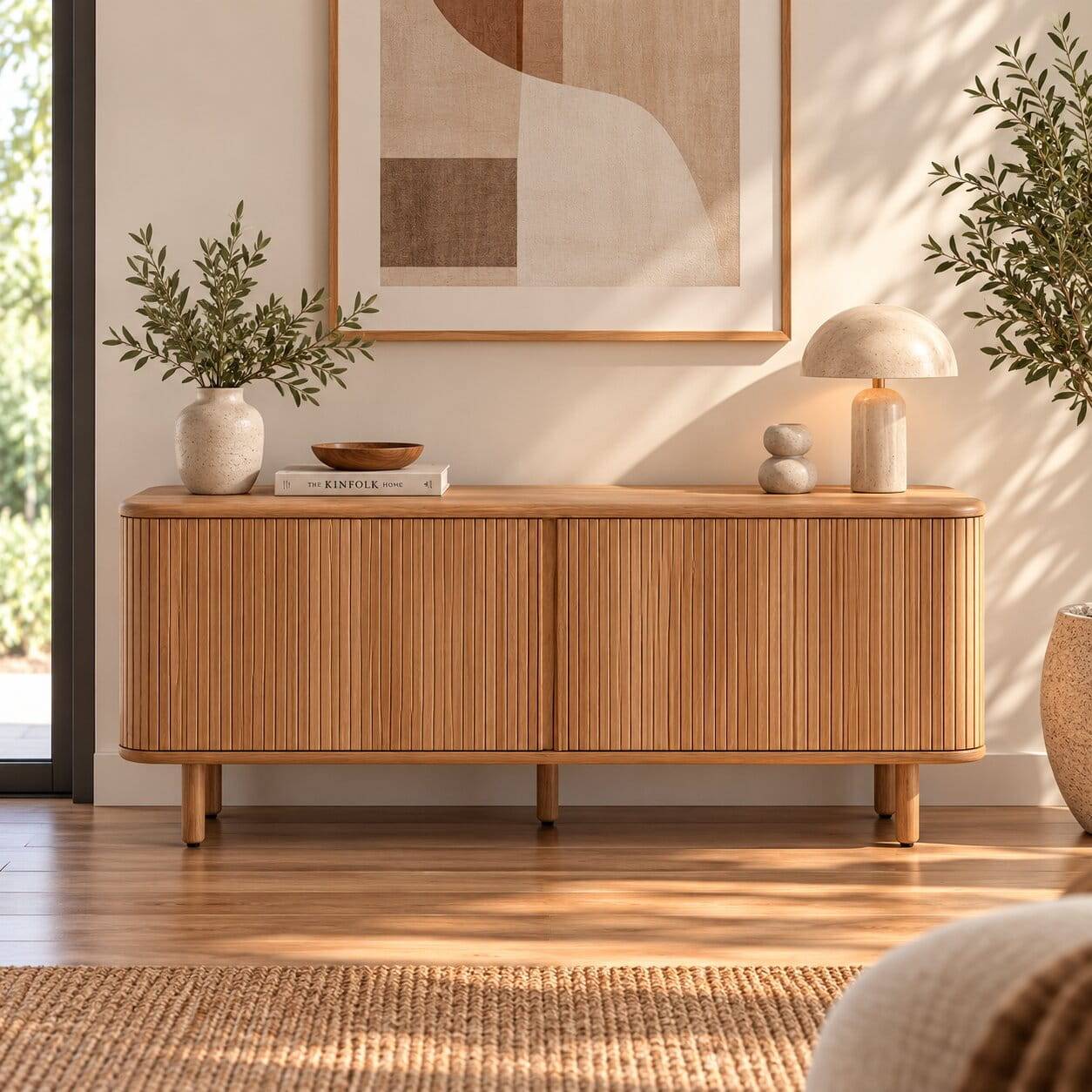 Retro Sideboard mit Schiebetüren - Calming