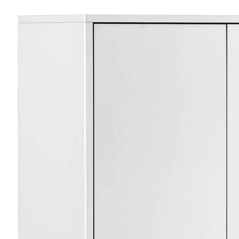 Weißer Aktenordner-Schrank mit moderner Kantenverarbeitung – Mercy