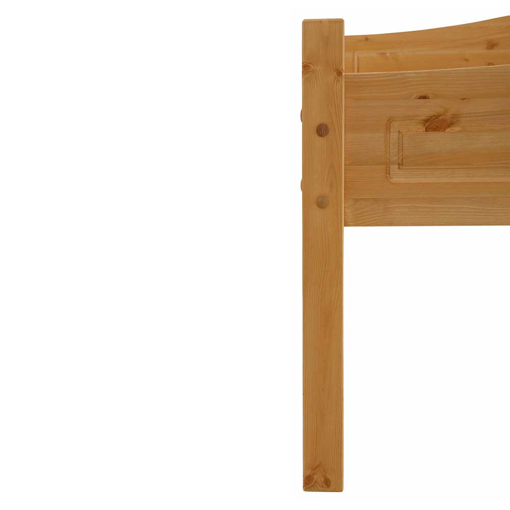 Stabiler Bettpfosten aus hellem Massivholz Kiefer – Verwego