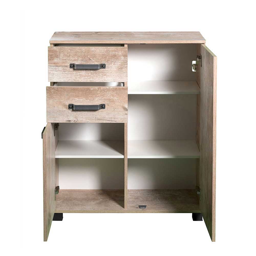 81x95 cm Touchwood Kommode in Eiche Grau - Mosnito