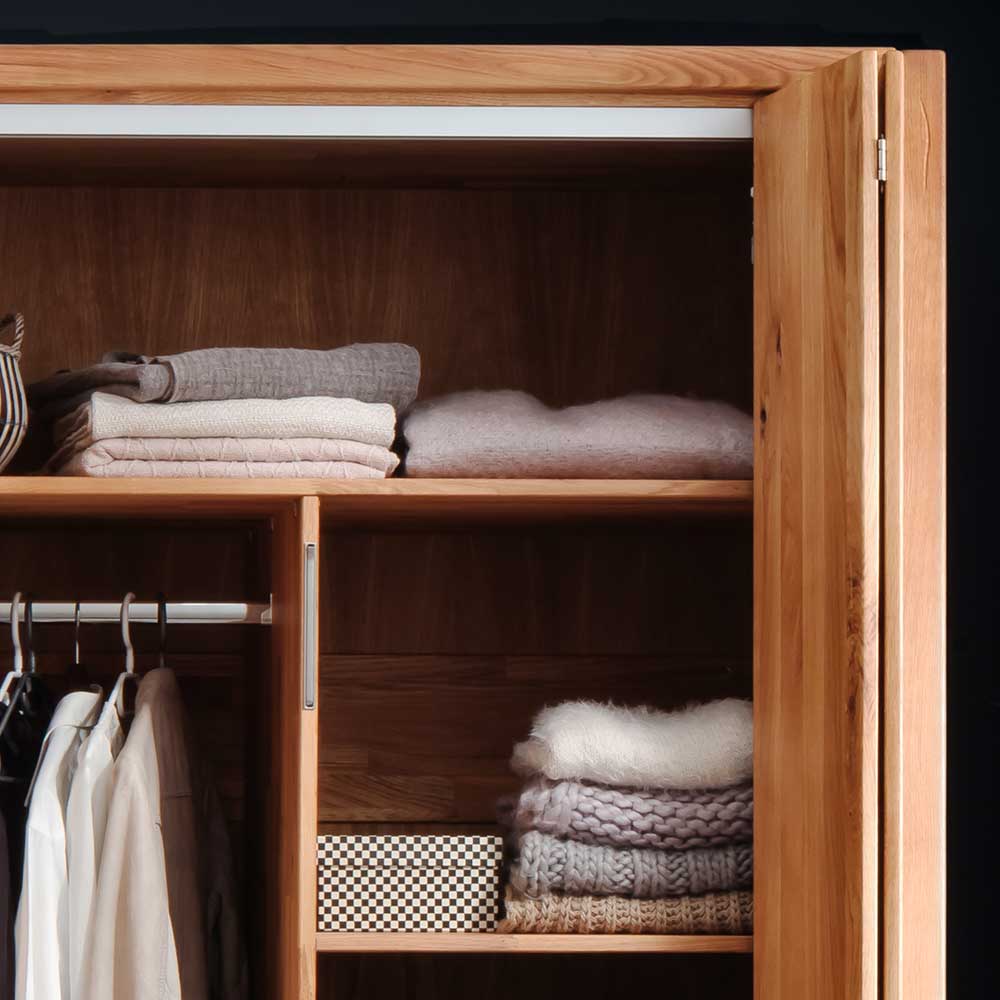 246cm Falttüren-Kleiderschrank Wildeiche - Mascadona