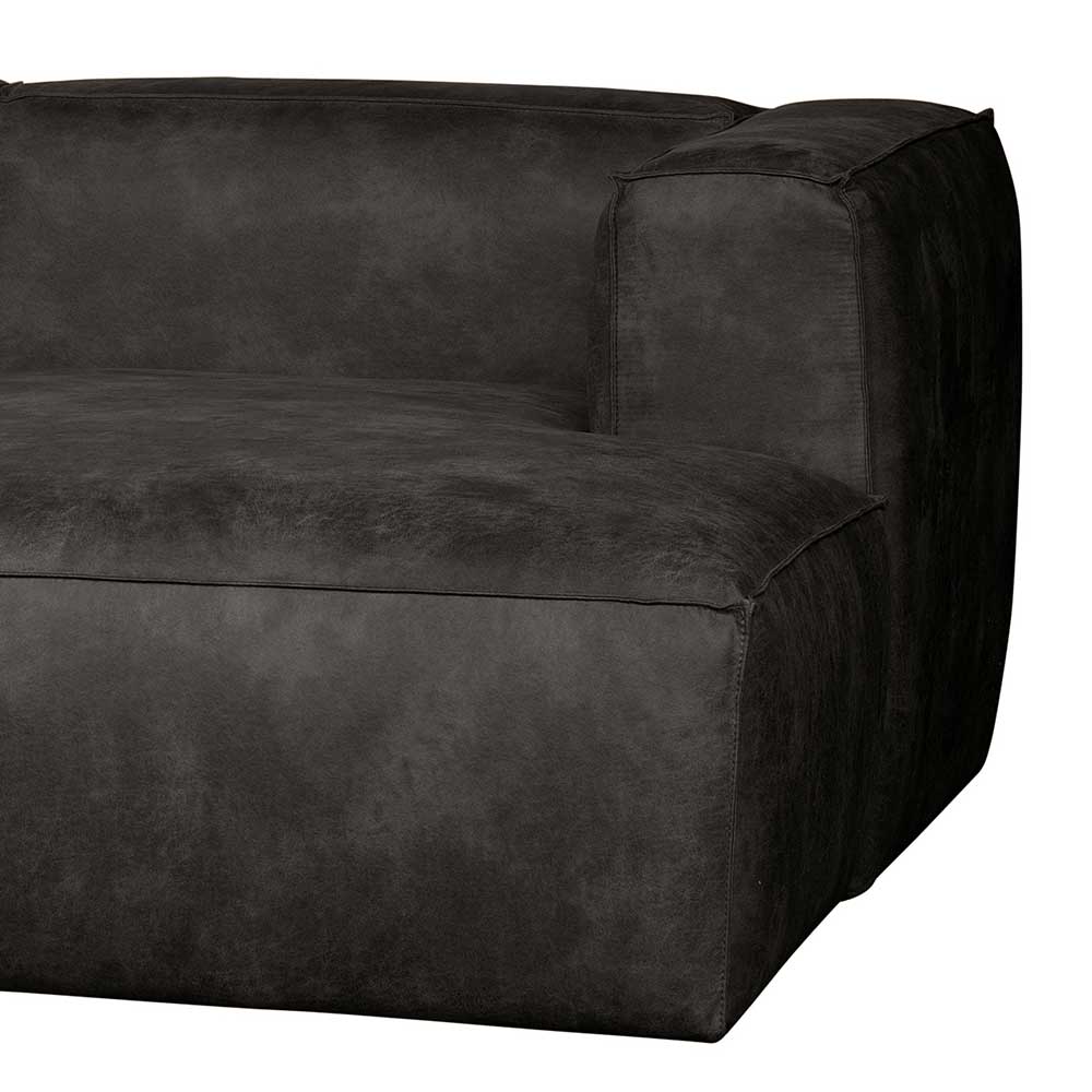 Moderne Sofaecke in Schwarz Recyclingleder - Vlotho