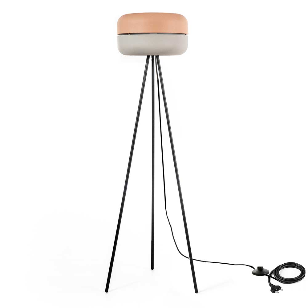 Stehlampe in Rosa & Grau Metall - Corretto