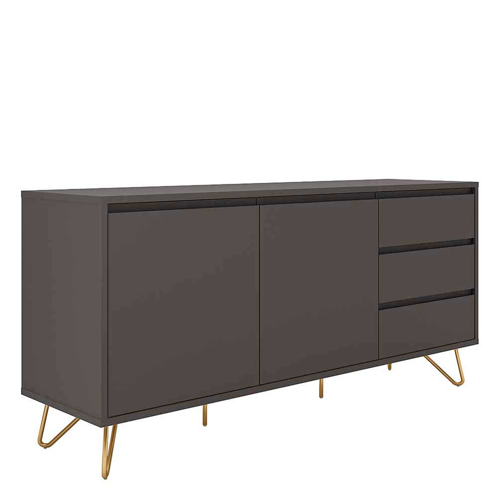 Sideboard in Grau & Gold - Tajibo